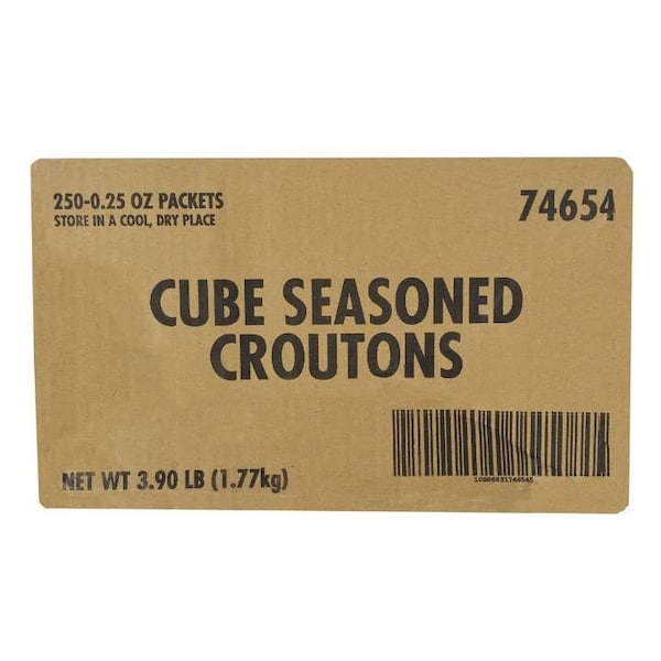 Sugar Foods 0.25 oz. Seasoned Crouton .25 oz., PK250 - 74654