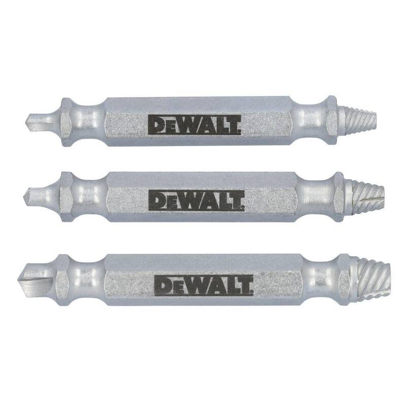 Juego de extractores DEWALT MAXFIT ULTRA de acero al carbono (3 piezas) - DWAFEXTRACT3