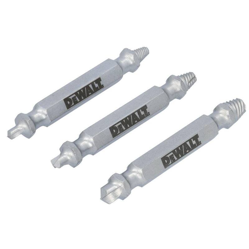 Juego de extractores DEWALT MAXFIT ULTRA de acero al carbono (3 piezas) - DWAFEXTRACT3