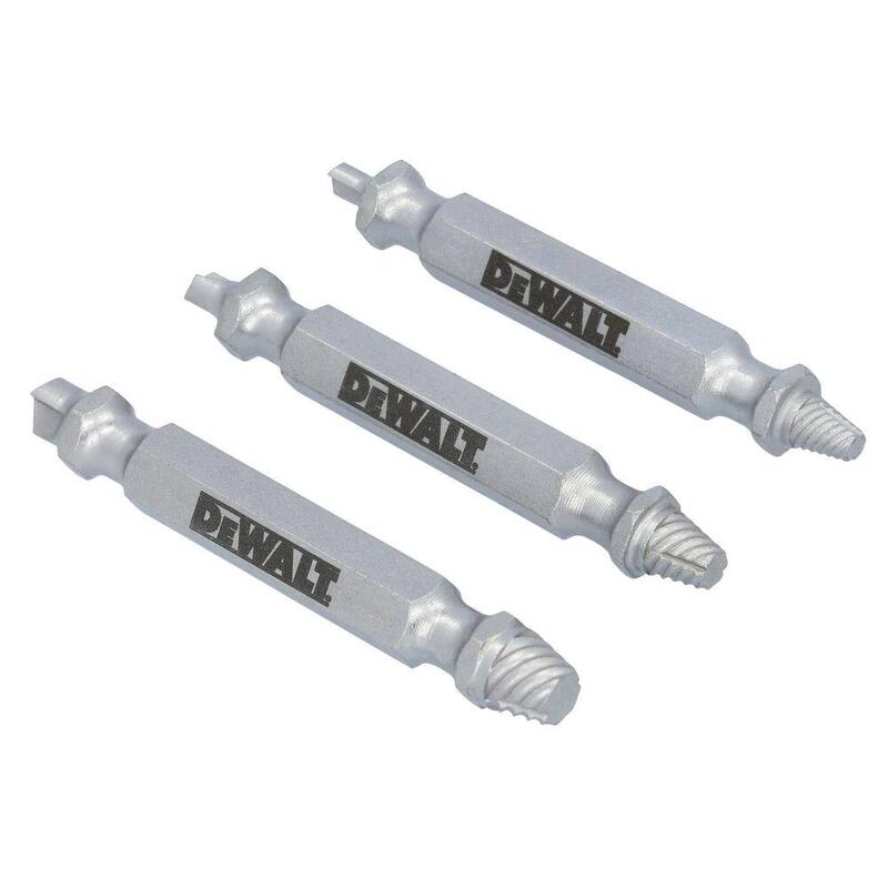 Juego de extractores DEWALT MAXFIT ULTRA de acero al carbono (3 piezas) - DWAFEXTRACT3