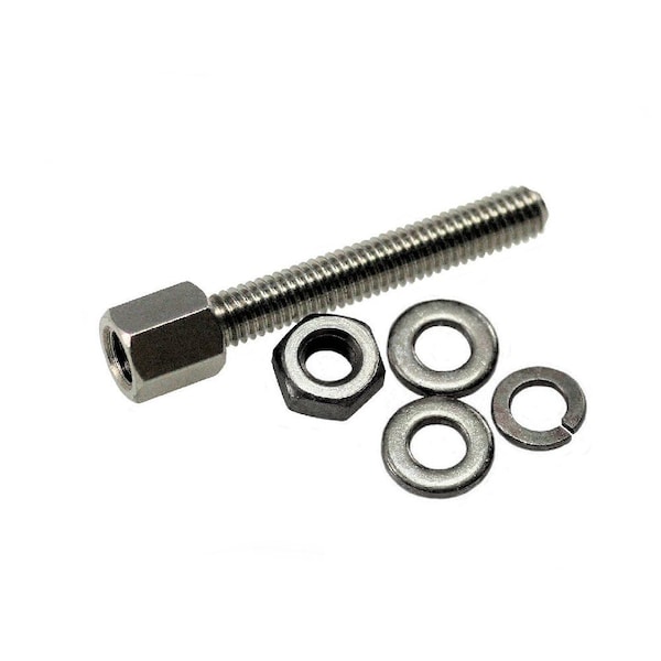 Unicorp Jack Screw Standoff, M3 Thrd Sz, 9.5 mm L, Stainless Steel Passivated - MJAX204-M09-F09-M3