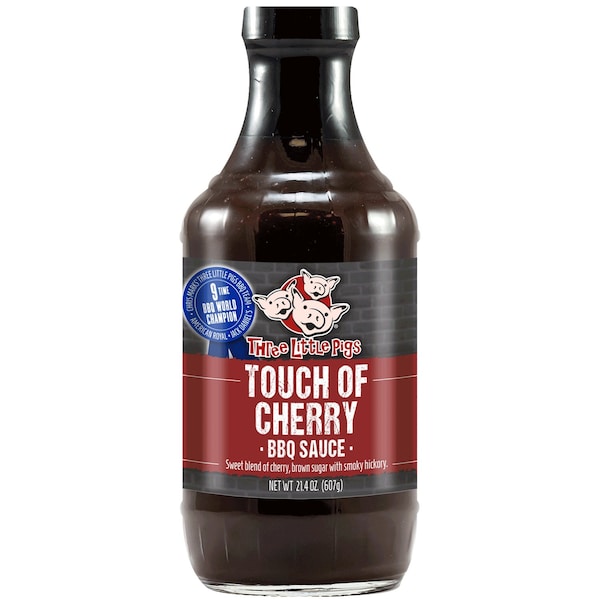 Three Little Pigs Three Little Pigs Touch of Cherry BBQ Sauce 21.4 oz - OW85507