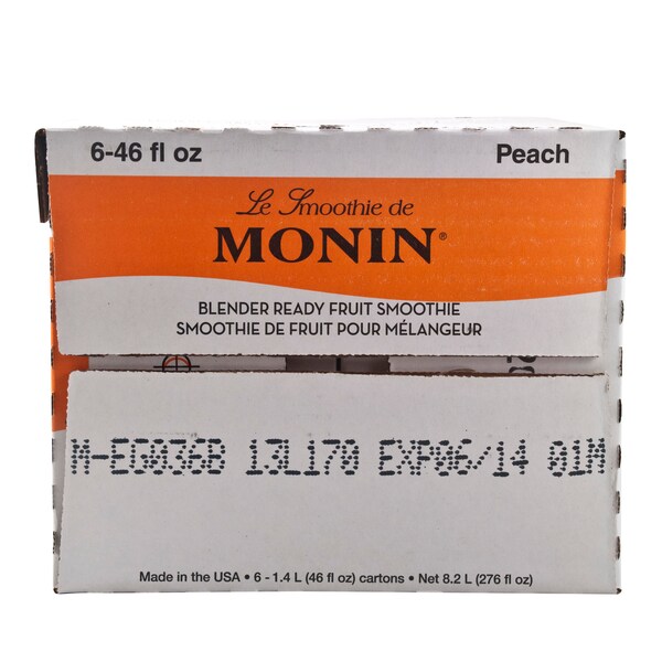 Monin Monin Peach Smoothie 46 oz. Bottle, PK6 - M-EG036B