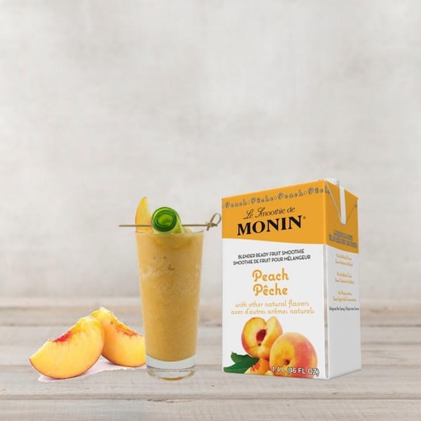 Monin Monin Peach Smoothie 46 oz. Bottle, PK6 - M-EG036B