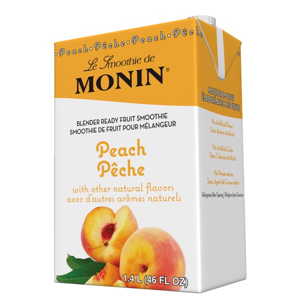 Monin Monin Peach Smoothie 46 oz. Bottle, PK6 - M-EG036B