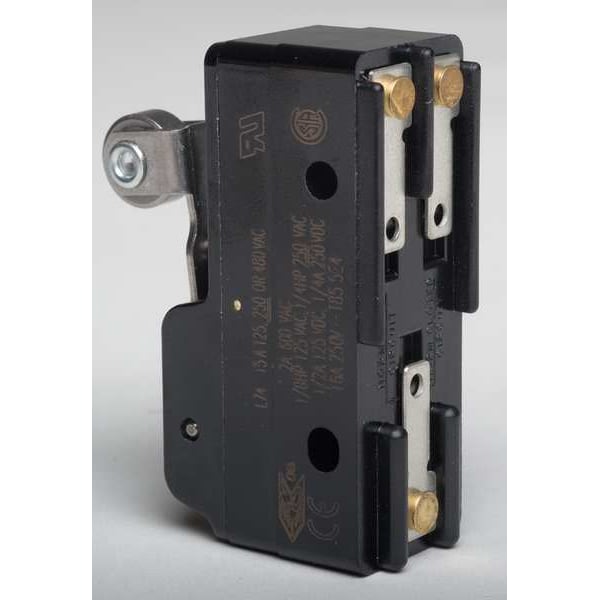 Interruptor de acción rápida industrial Honeywell, palanca, actuador de rodillo, SPDT, calificación de contacto de 15A @ 480V AC - BZ-2RW822