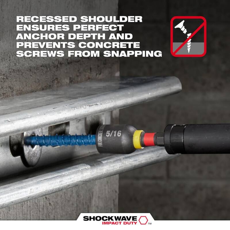 Juego de brocas para taladro y tornillos de concreto con punta de carburo SDS-PLUS de 1/4 pulg. x 5/32 pulg. de Milwaukee (7 piezas) - 48-20-7497