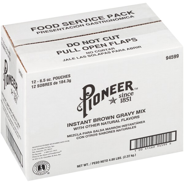 Pioneer Pioneer Instant Brown Gravy Mix 6.5 oz., PK12 - 94599