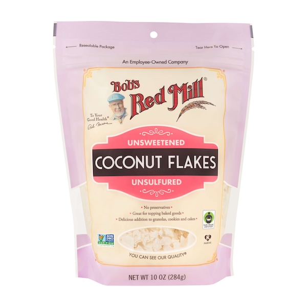 Bobs Red Mill Natural Foods Bob's Red Mill Kosher Coconut Flakes 10 oz. Bag, PK4 - 1130S104