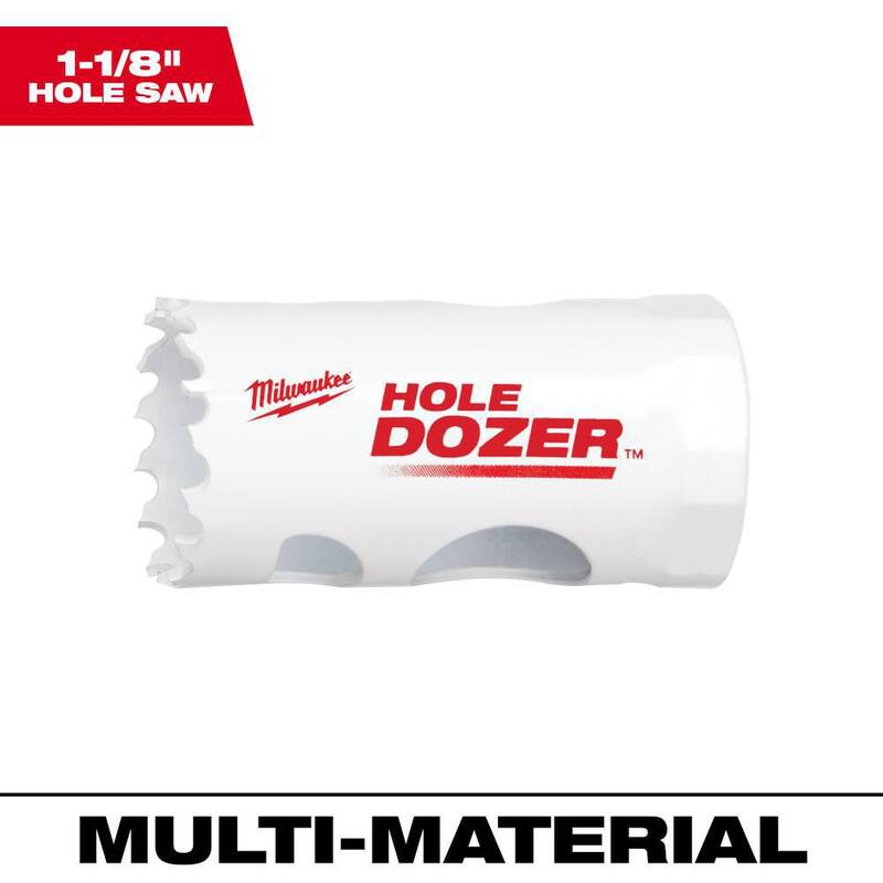 Milwaukee 1-1/8 in. Hole Dozer Sierra de agujero bimetálica - 49-56-9611