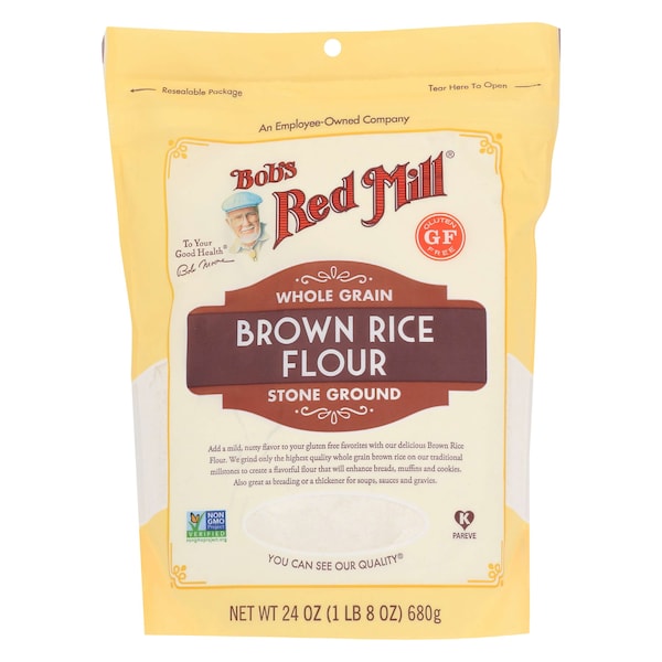 Bobs Red Mill Natural Foods Bob's Red Mill Brown Rice Flour 24 oz. Pouches, PK4 - 1460S244
