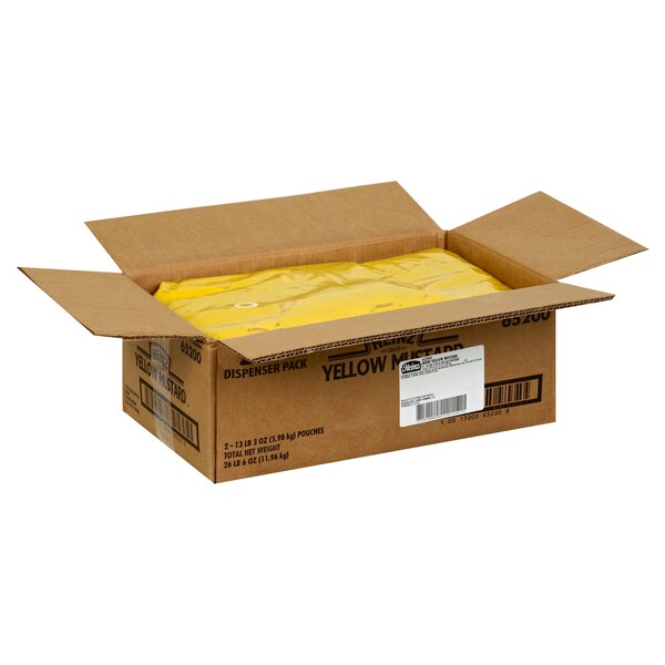 Heinz Kraft Heinz Kosher Mustard Dispenser Pack 1.5 gal. Bag, PK2 - 10013000652008