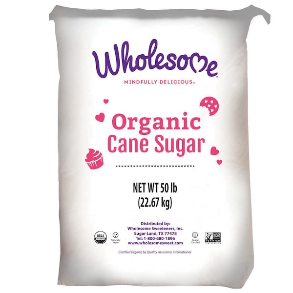 Wholesome Sweetener Wholesome Sweetener Organic Cane Sugar 50lbs - 45033