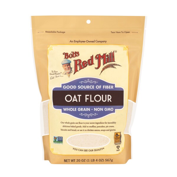 Bobs Red Mill Natural Foods Bob's Red Mill Oat Flour 20 oz. Resealable Pouches, PK4 - 1375S204
