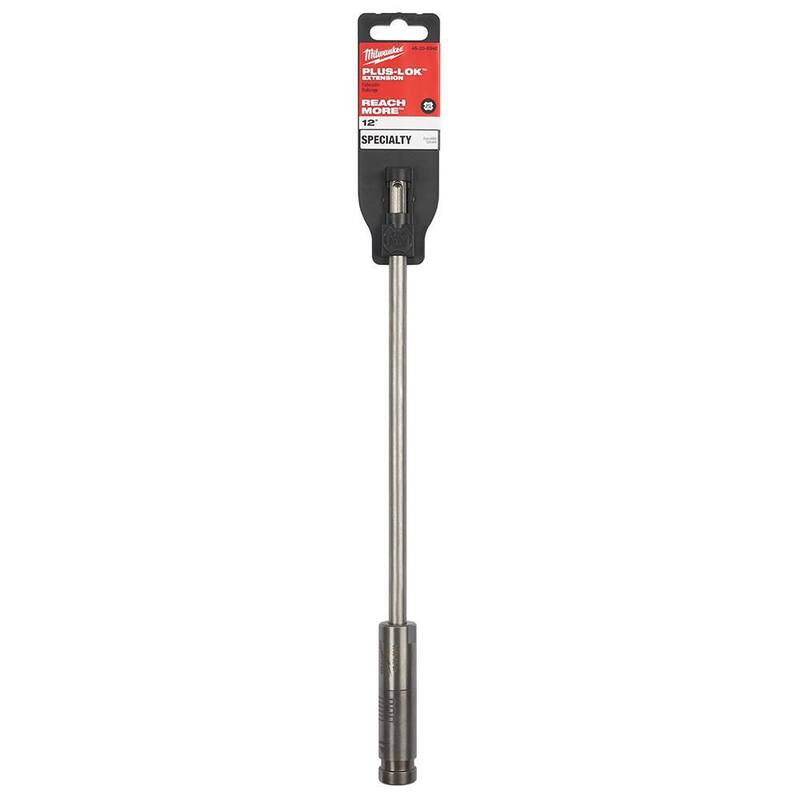 Extensión de broca de carburo Milwaukee PLUSLOK de 12 pulgadas SDS-PLUS - 48-20-6940