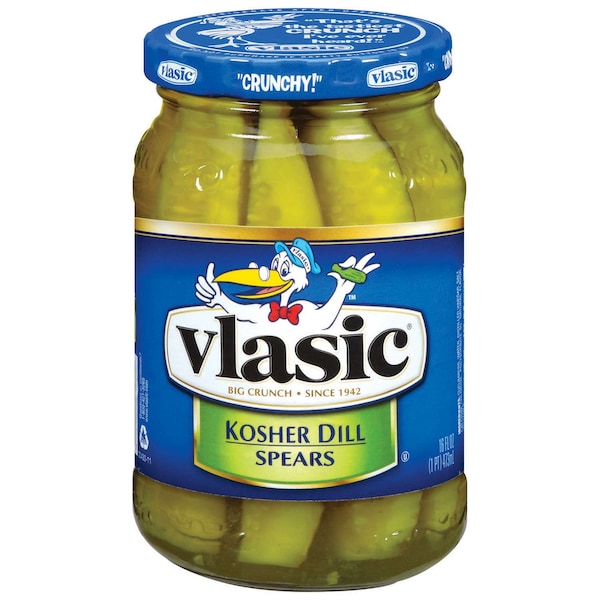 Vlasic Vlasic Kosher Dill Spears Pickles 16 Fl oz., PK6 - 5410000432
