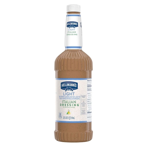 Hellmanns Light Italian Salad Dressing Salad Bar Bottles 32 fl. oz., PK6 - 84124078