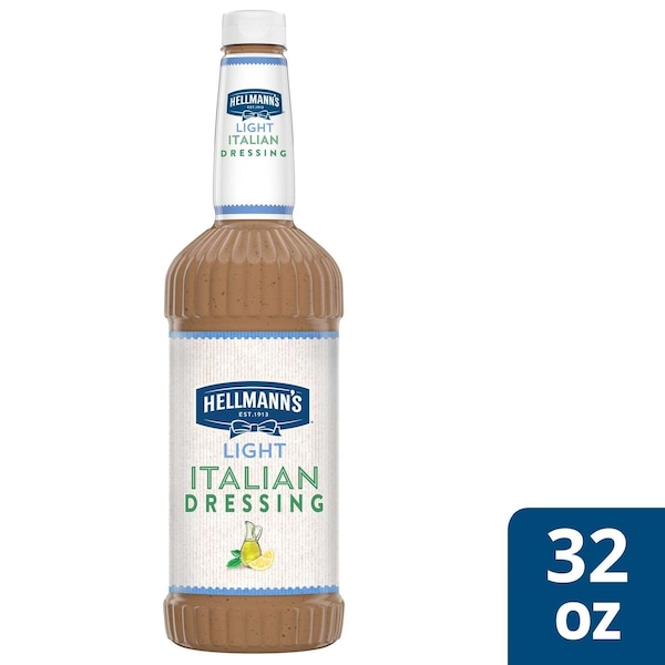 Hellmanns Light Italian Salad Dressing Salad Bar Bottles 32 fl. oz., PK6 - 84124078