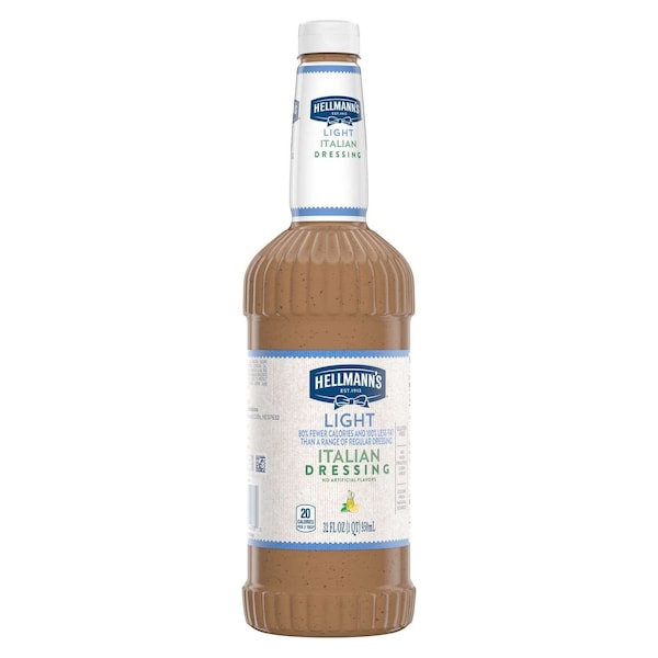 Hellmanns Light Italian Salad Dressing Salad Bar Bottles 32 fl. oz., PK6 - 84124078