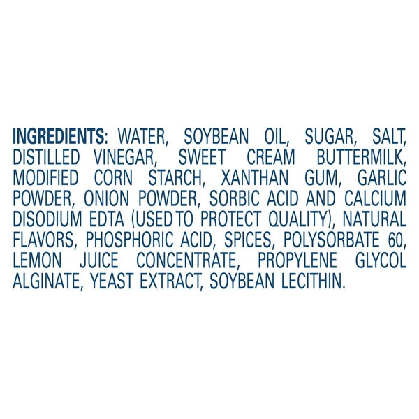 Hellmanns Creamy Ranch Salad Dressing Salad Bar Bottles 32 fl. oz., PK6 - 4800125670