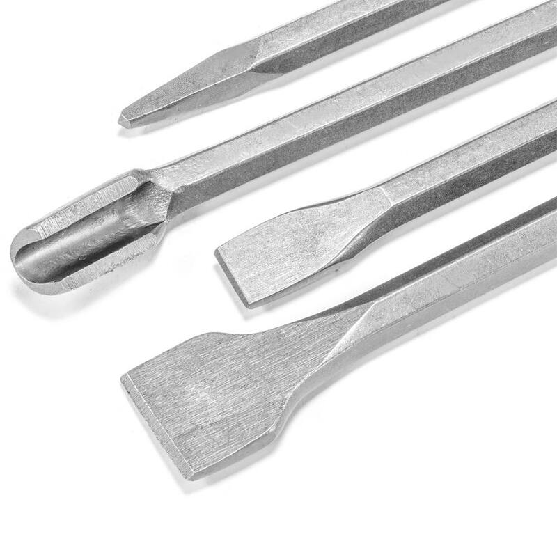 Set de Brocas Métricas para Taladro Rotativo y Cincel de Carburo de Tungsteno XtremepowerUS SDS-Plus (17 piezas) - 32605-XP