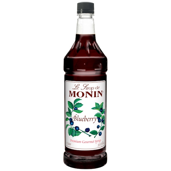 Monin Monin Blueberry Syrup 1 Liter Bottle, PK4 - M-FR008F