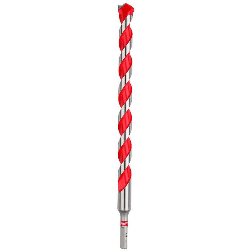 Broca de martillo de carburo Milwaukee de 3/4 pulgadas x 10 pulgadas x 12 pulgadas - 48-20-9046