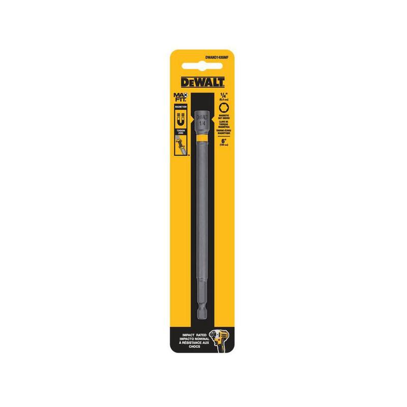 DESTORNILLADOR DE TUERCA DE 1/4 de pulgada x 6 pulgadas DEWALT MAXFIT ULTRA - DWAFND14X6