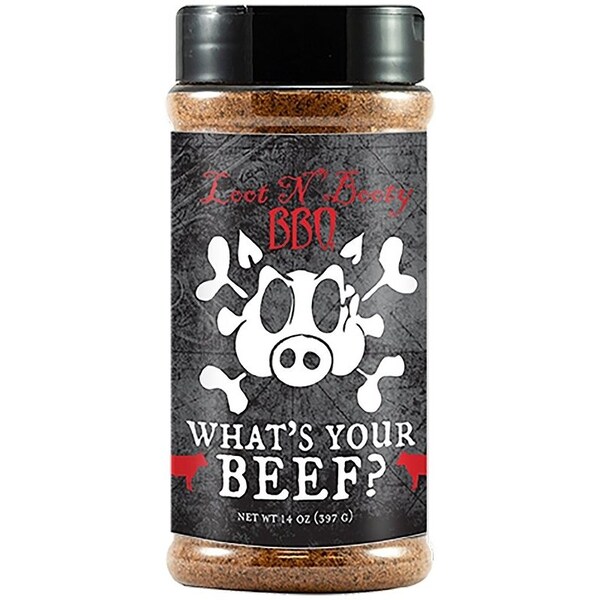 Loot N Booty Loot N' Booty BBQ Beef BBQ Rub, 14 oz, Bottle - OW88400