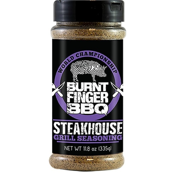 Burnt Fingers Bbq Burnt Finger Bbq BBQ Rub, Steakhouse, 11.8 oz, Bottle - OW85575