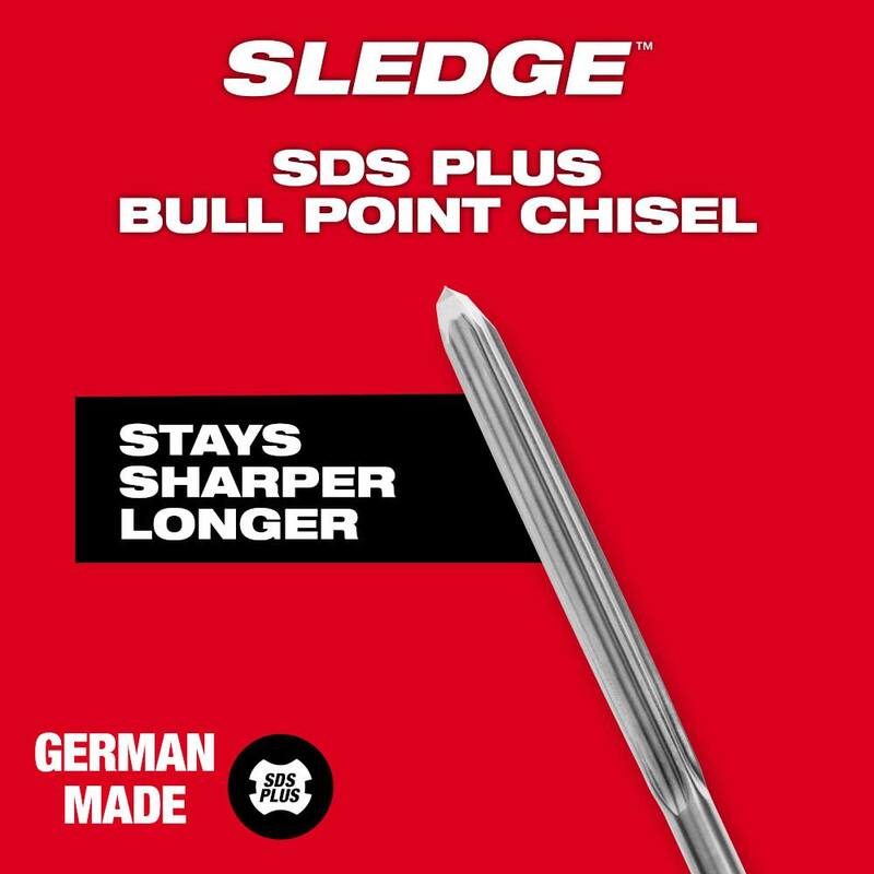 Milwaukee 10 pulgadas Cincel tipo punta de buey SDS-PLUS SLEDGE - 48-62-6050