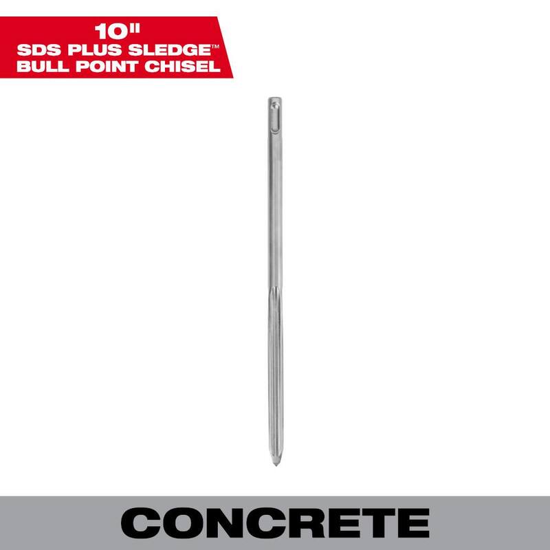 Milwaukee 10 pulgadas Cincel tipo punta de buey SDS-PLUS SLEDGE - 48-62-6050