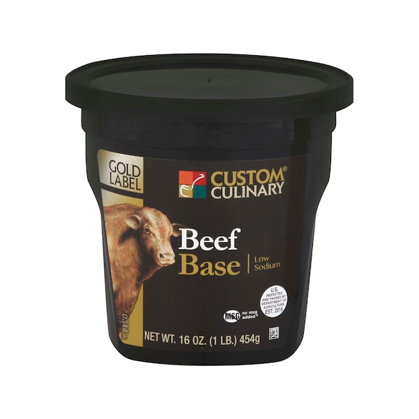 Gold Label Gold Label Low Sodium No MSG Added Beef Base 1lbs, PK6 - 03441EGLD