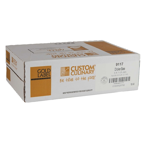 Gold Label Gold Label No MSG Added Chicken Base Paste 1lbs Tub, PK6 - 91171EGLD
