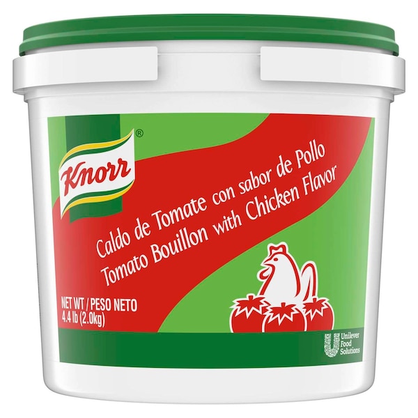 Knorr Caldo De Tomate Tomato With Chicken Flavor Base/Bouillon 4.4lbs, PK4 - 4800176545