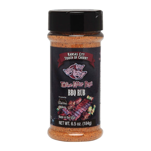 Three Little Pigs Three Little Pigs Kansas City Touch of Cherry BBQ Rub 6.5 oz - OW85130-6