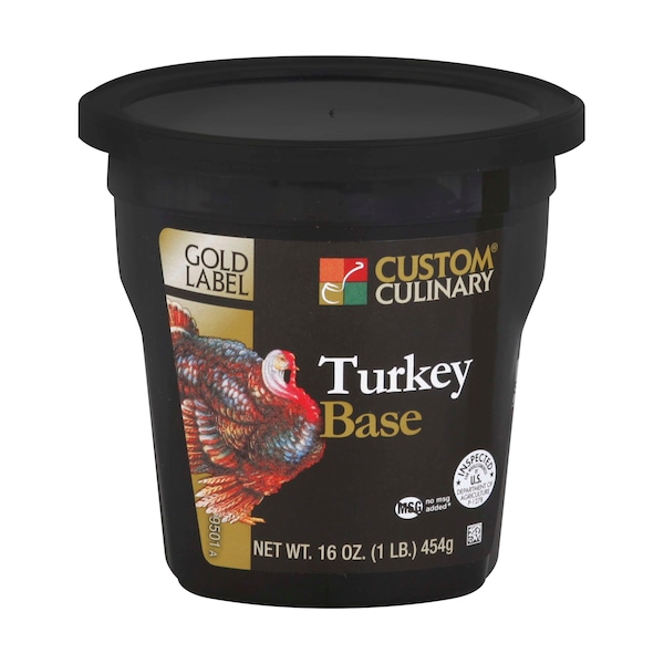Gold Label Gold Label No MSG Added Turkey Base Paste 1lbs Tub, PK6 - 95011EGLD