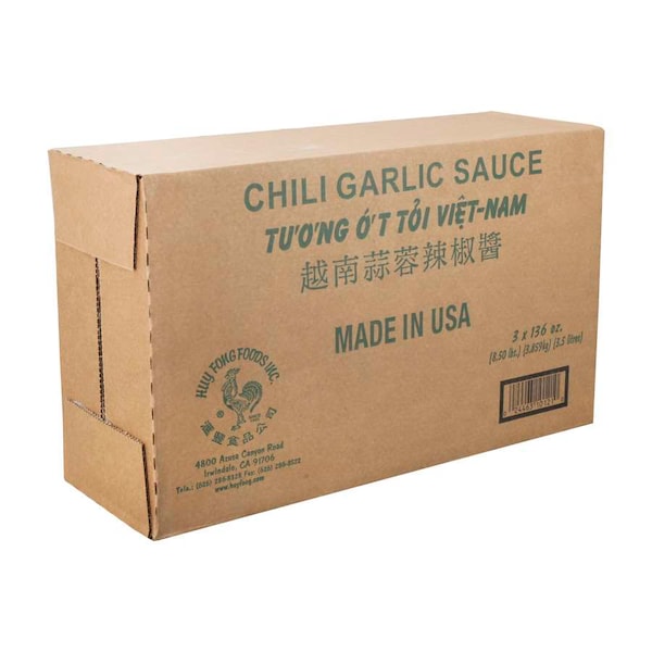 Huy Fong Chili Garlic Sauce 1 gal., PK3 - HFCGO1