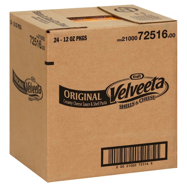 Kraft Kraft Velveeta Shells And Cheese 12 oz. Box, PK24 - 00021000725168