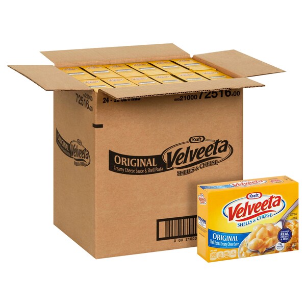 Kraft Kraft Velveeta Shells And Cheese 12 oz. Box, PK24 - 00021000725168