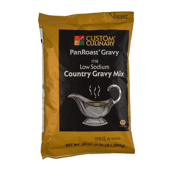 Panroast Mix Gravy Country Low Sodium Added Shelf Stable, PK6 - 17181GPAN