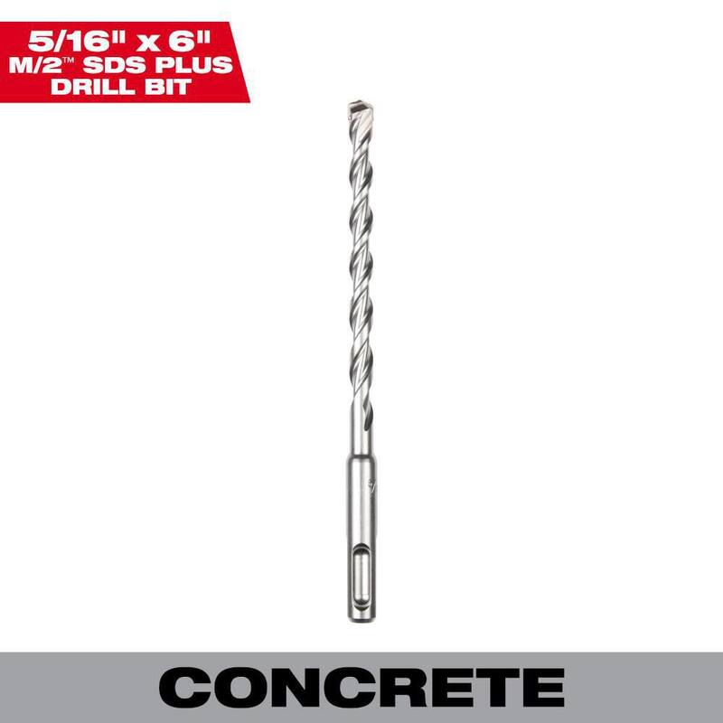 Broca de Carburo SDS-PLUS de 2 cortes de 5/16 pulg. x 6 pulg. Milwaukee - 48-20-8241