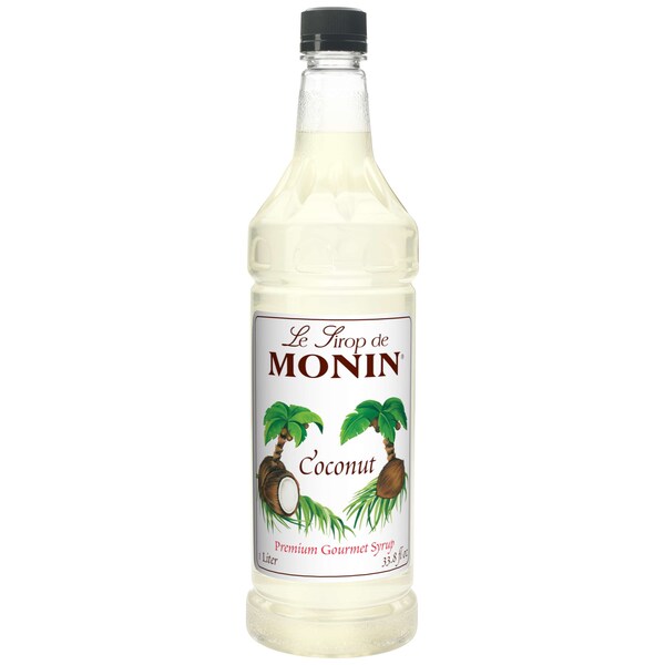 Monin Monin Coconut Syrup 1 Liter Bottle, PK4 - M-FR013F