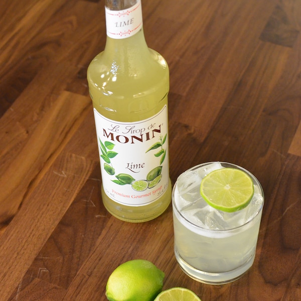Monin Monin Lime Syrup 1 Liter Bottle, PK4 - M-FR029F