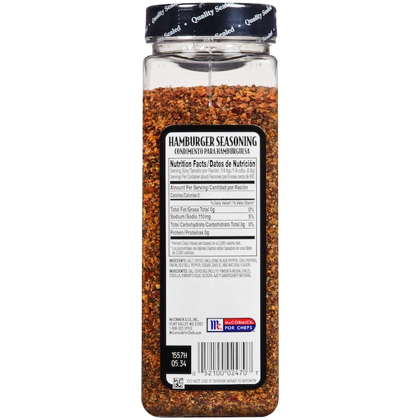 Mccormick McCormick Grill Mates Hamburger Seasoning 24 oz. Container, PK6 - 900953922