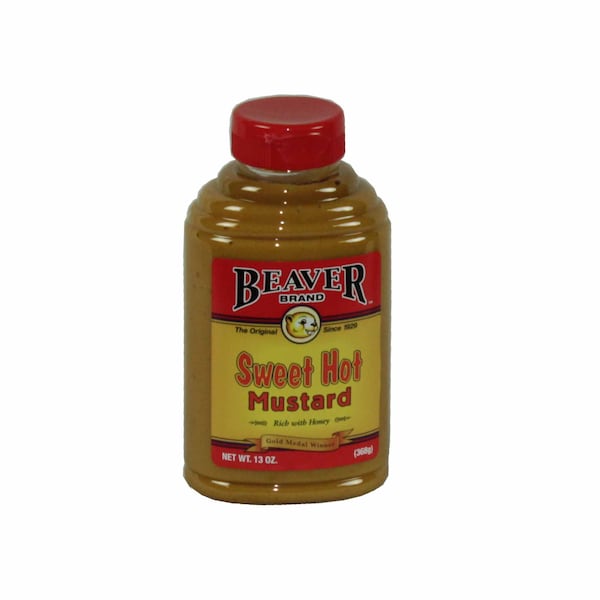 Beaver Beaver Sweet Hot Mustard 13 oz. Bottle, PK6 - 209