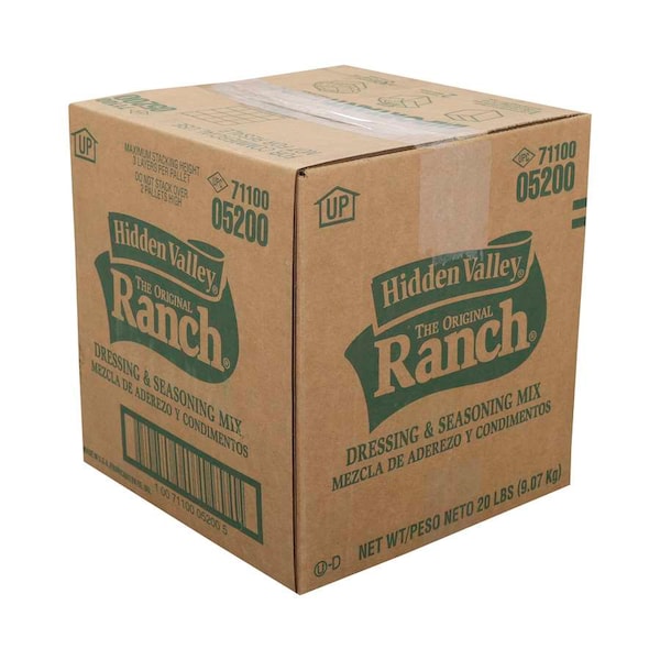 Hidden Valley Hidden Valley Original Ranch Bag In Box Dressing Mix 100 gal. - 05200
