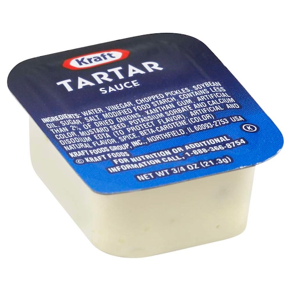 Kraft Kraft Tartar Sauce Kosher .75 oz. Cups, PK200 - 10021000664549