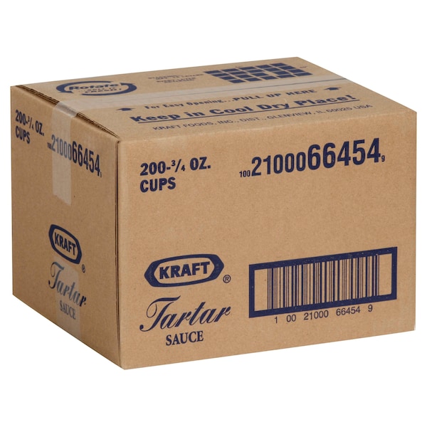 Kraft Kraft Tartar Sauce Kosher .75 oz. Cups, PK200 - 10021000664549