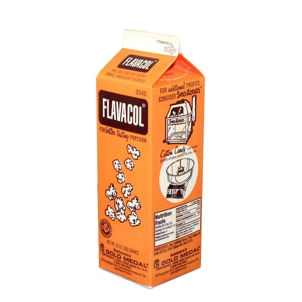 Commodity Popcorn Popcorn Flavacol Butter Flavored Seasoning Salt 35 oz. Carton, PK12 - 2045